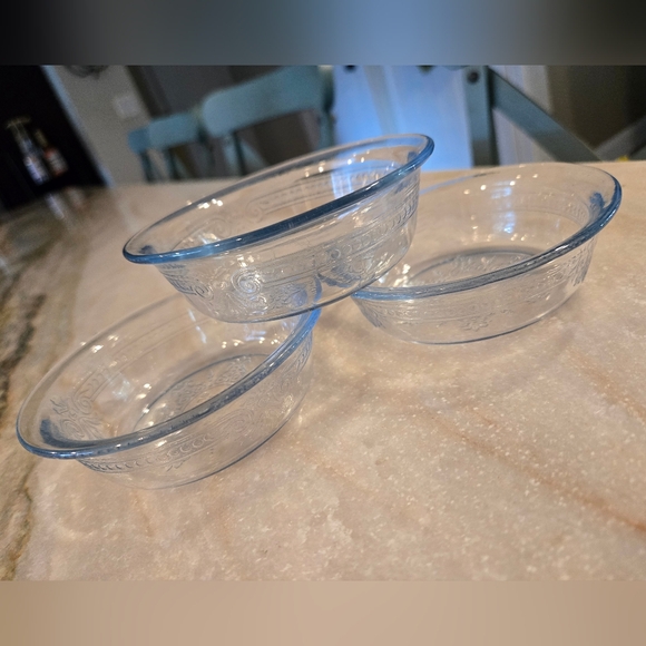 Three Vintage Fire King Custard Bowls - Picture 1 of 14